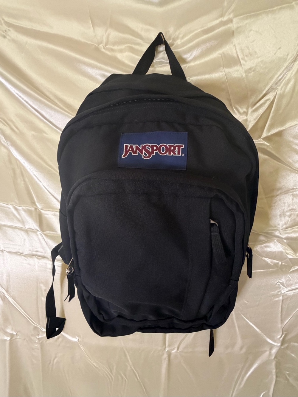 JanSport Big Student Black Backpack Large Multi Pocket School Laptop Bag